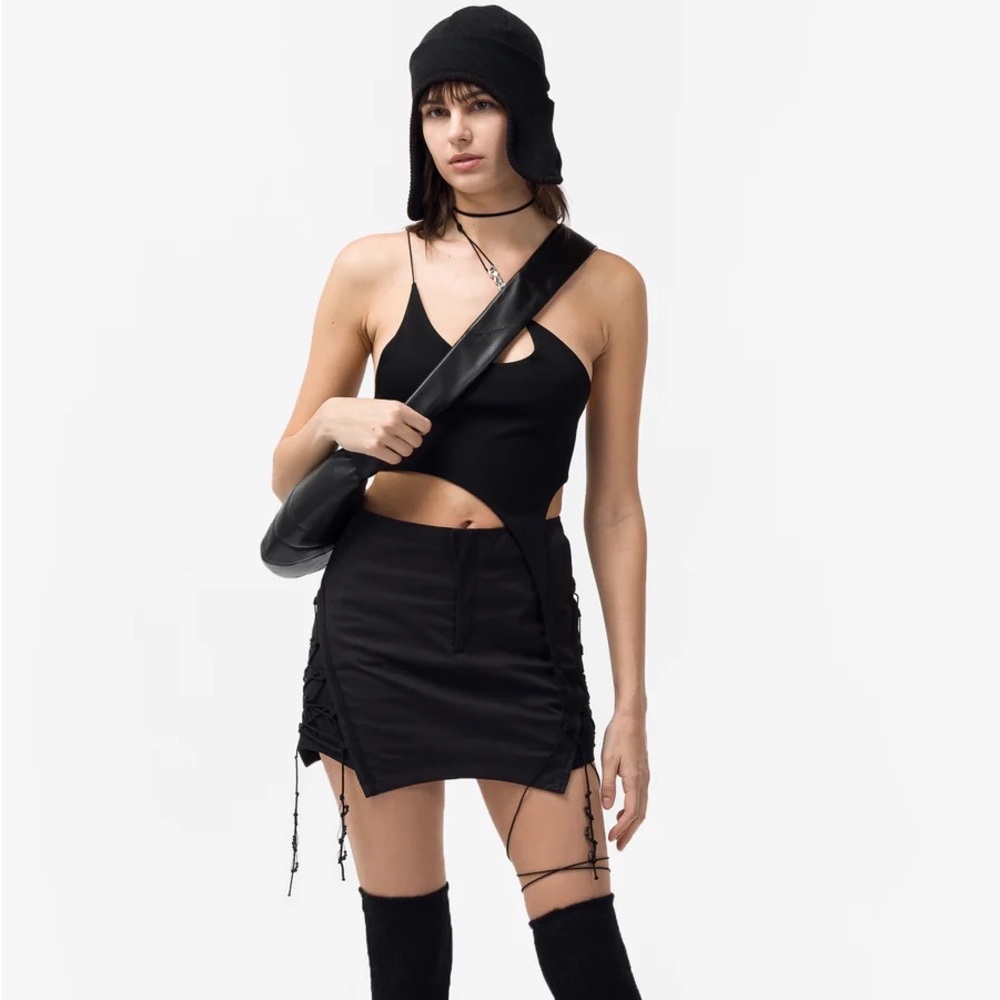 HYEIN SEO Womens Paneled Mini Skirt